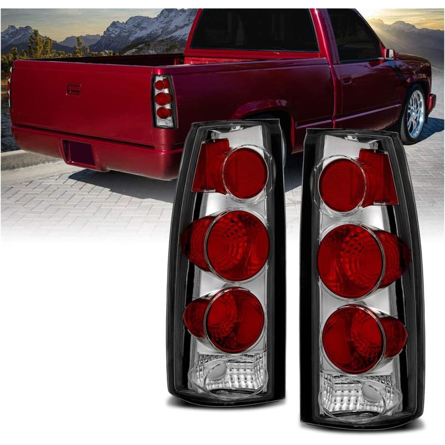 【並行輸入品】SPPC Chrome Euro Tail Lights Assembly Set for Chevrolet Full Size -_1