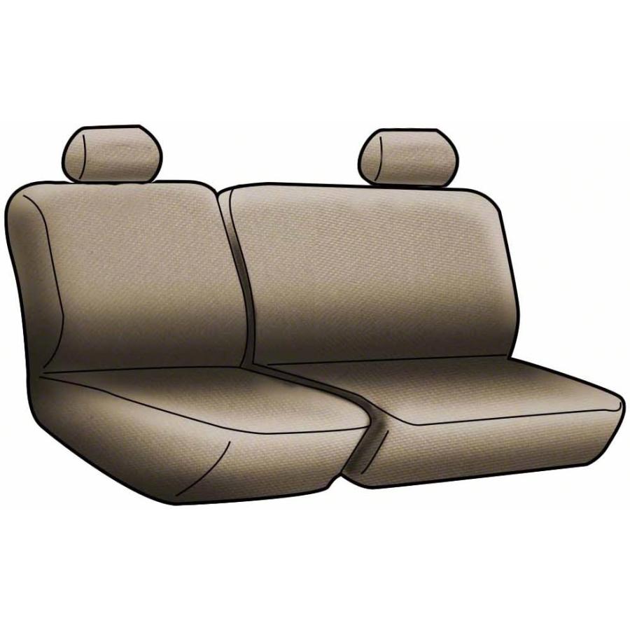 Coverking Custom Fit Rear 60/40 Bench Tactical Seat Cover for Select Oldsmobile Bravada Models - Cordura/Ballistic A-TACS Camo (Arid/Urban)｜good-face｜02