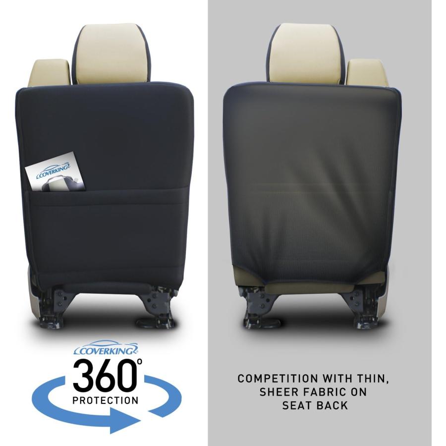 Coverking Custom Fit Rear 60/40 Bench Tactical Seat Cover for Select Oldsmobile Bravada Models - Cordura/Ballistic A-TACS Camo (Arid/Urban)｜good-face｜08