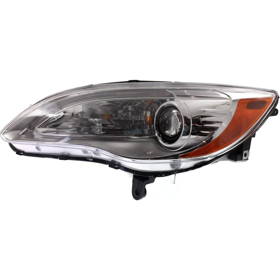 【並行輸入品】ヘッドライトセット 2011-2014 Chrysler 200 左ドライバーと右助手席側ハロゲン電球付き　_1