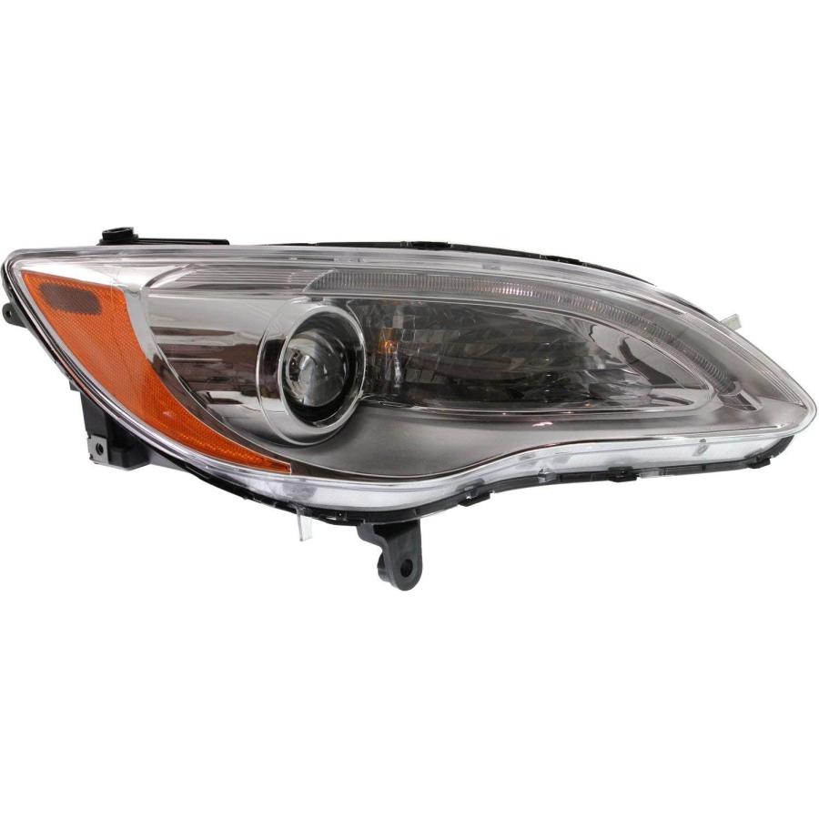 【並行輸入品】ヘッドライトセット 2011-2014 Chrysler 200 左ドライバーと右助手席側ハロゲン電球付き　_2