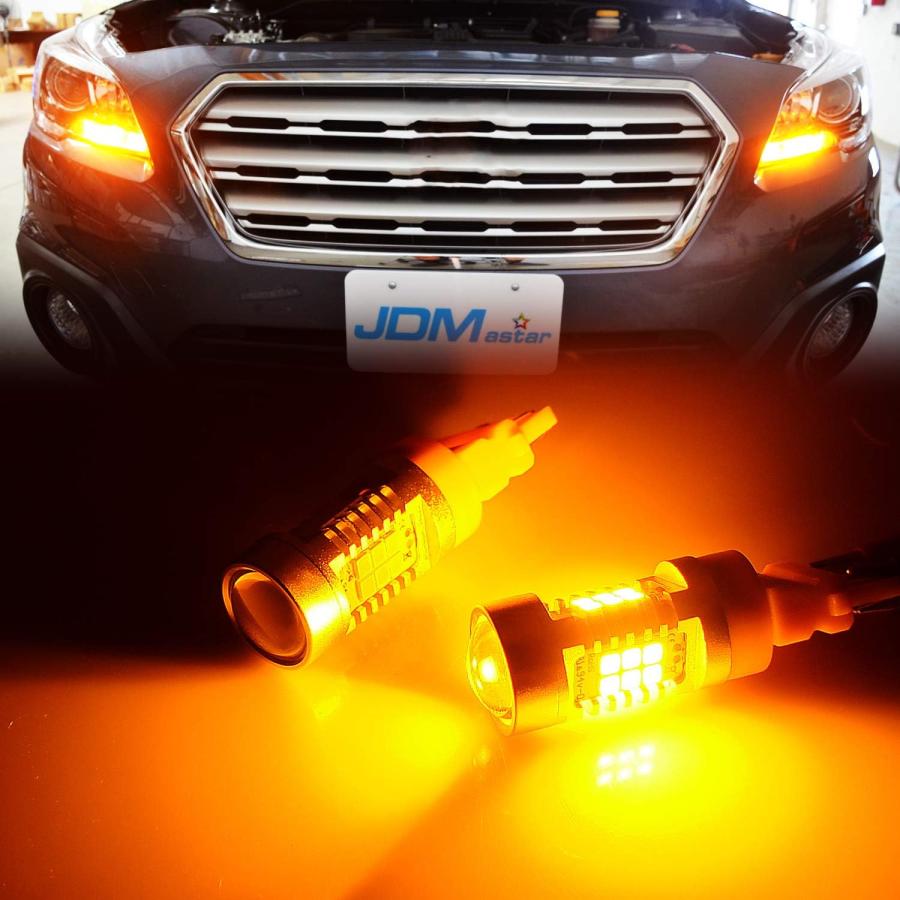 【並行輸入品】JDM ASTAR 非常に明るいPXチップ 7440 7441 7443 7444 アンバーイエローウィンカーLED電球の画像
