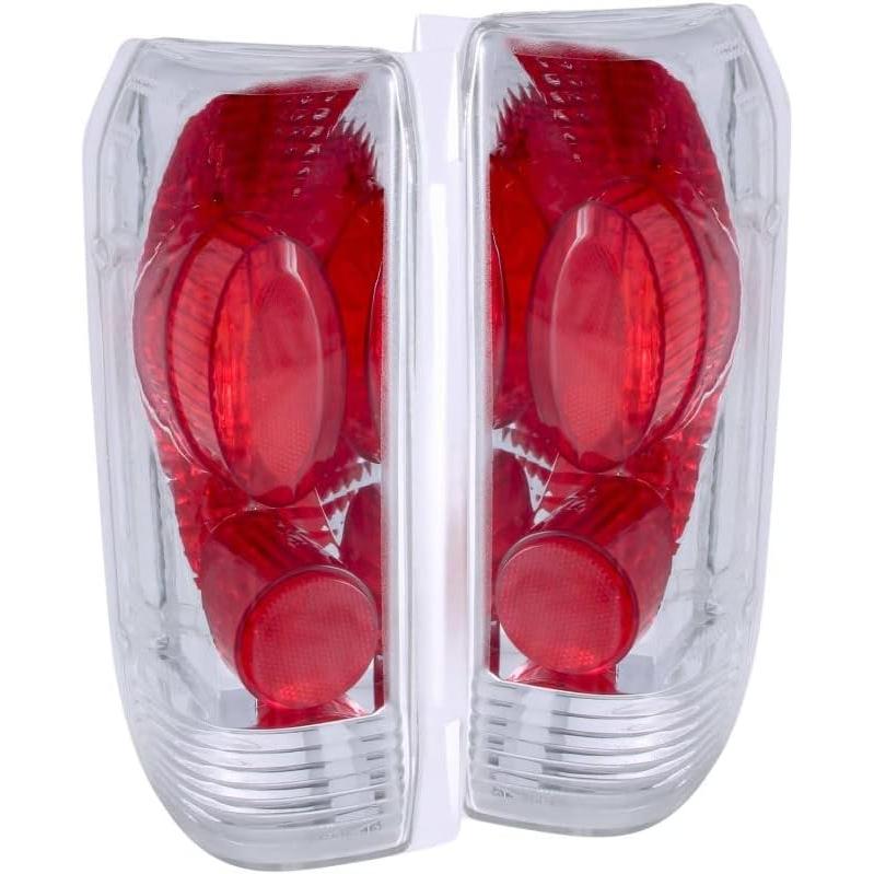【並行輸入品】ANZO USA 211061 Chrome Euro Tail Light Set-Clear Lensの画像