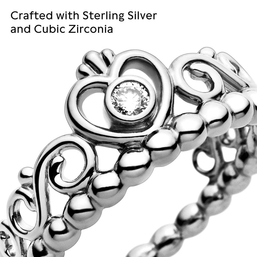 【並行輸入品】PANDORA レディース 925 W /クリアキュービックジルコニア6（会社）マイプリンセスリング、190880Cz 52（EU_6