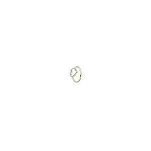 【並行輸入品】PANDORA キャプチャーハートリング 14Kゴールド クリアキュービックジルコニア 150179CZ, Ring Size 6の画像