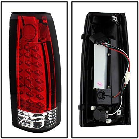 【並行輸入品】ユーロ LED スタイル テールライト シボレー C K 1500 2500 3500 88-98用 レッド クリアの画像