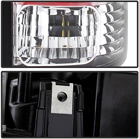 【並行輸入品】ユーロ LED スタイル テールライト シボレー C K 1500 2500 3500 88-98用 レッド クリアの画像