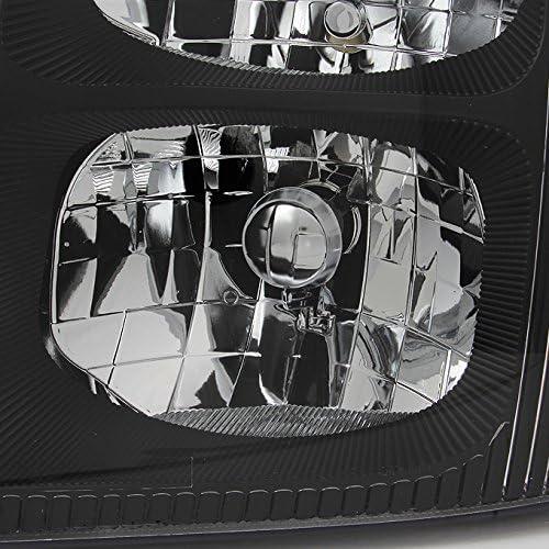 【並行輸入品】AKKON キャデラック エスカレード用 ブラックベゼル HID キセノンタイプ ヘッドライト フロントランプ 交換セットの画像
