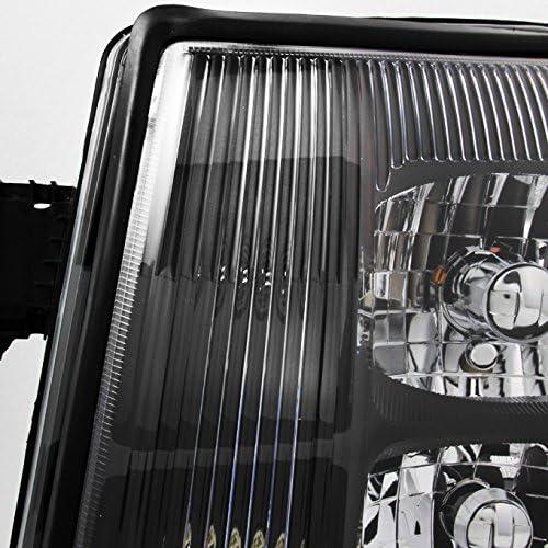 【並行輸入品】AKKON キャデラック エスカレード用 ブラックベゼル HID キセノンタイプ ヘッドライト フロントランプ 交換セットの画像