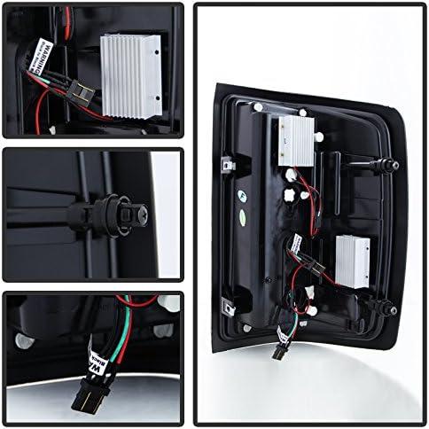 【並行輸入品】ZMAUTOPARTS シボレー 15 シルバラード 15/25Hd/35Hd ピックアップ ブラック リア LED テールブレーキライの画像