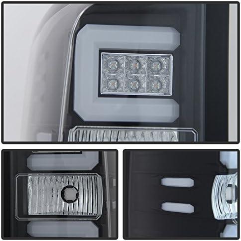 【並行輸入品】ZMAUTOPARTS シボレー 15 シルバラード 15/25Hd/35Hd ピックアップ ブラック リア LED テールブレーキライの画像