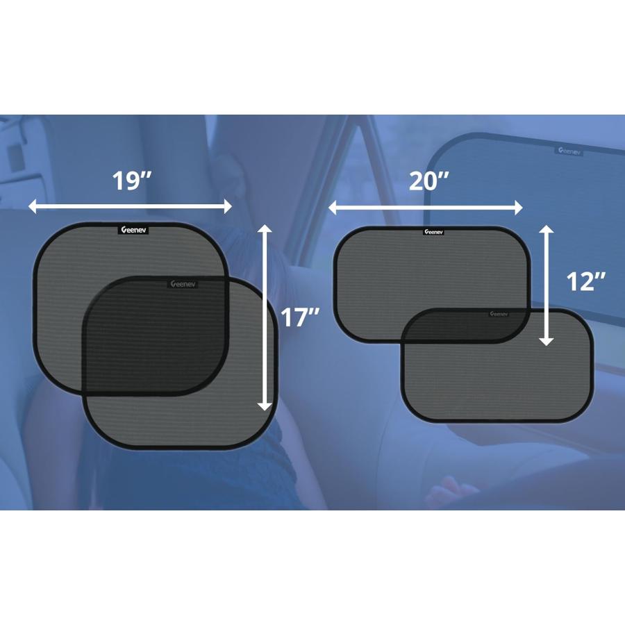 パーツ SIDE WORK 並行輸入品】車用サンシェード サイドリアウィンドウ用 (4個