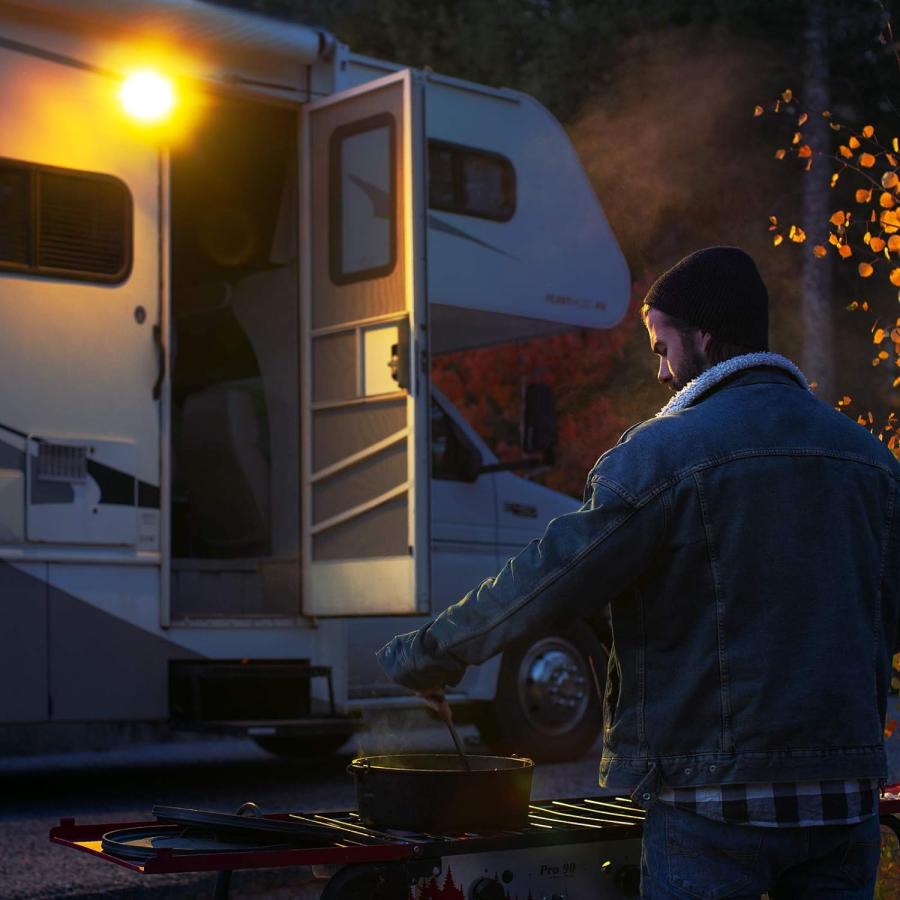 【並行輸入品】Lumitronics RV Trailer Camper 5th Wheel LED Round Surface Mount Scarの画像