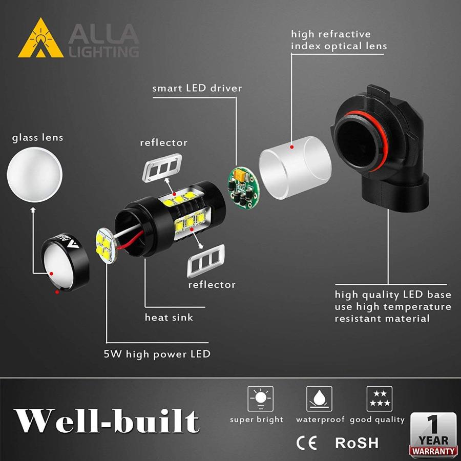 【並行輸入品】Alla Lighting 2000 Lumens PG13 899 880 LED Fog Lights Bulbs  6000K Xの画像