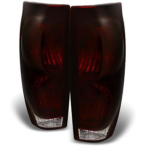 【並行輸入品】AKKON - シボレー アバランチ 1500 2500 ダークレッド テールライト テールランプ ドライバー+助手席側交換用ペア　_1