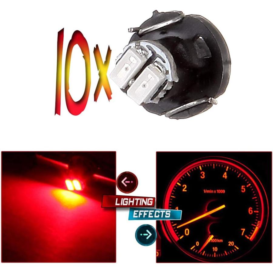 【並行輸入品】CCIYU 10個パック T3 2-3014 SMD ネオ ウェッジ 35852-SEP-A02 A/C 気候コントロール LED電球