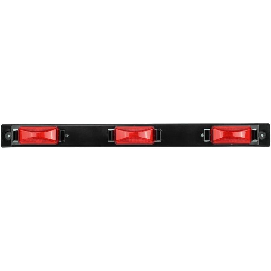 【並行輸入品】Partsam 17インチ レッド トラック トレーラー 識別ライトバー 3ライト 防水 密封 LED トレーラー ライトバー 12Vの画像