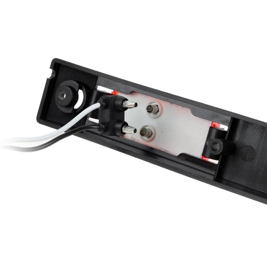 【並行輸入品】Partsam 17インチ レッド トラック トレーラー 識別ライトバー 3ライト 防水 密封 LED トレーラー ライトバー 12Vの画像
