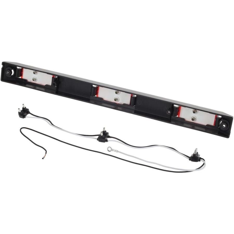 【並行輸入品】Partsam 17インチ レッド トラック トレーラー 識別ライトバー 3ライト 防水 密封 LED トレーラー ライトバー 12Vの画像