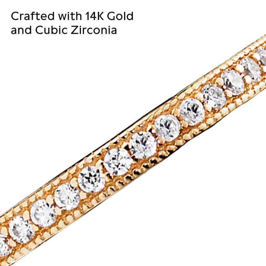 【並行輸入品】Pandora Jewelry Hearts of Pandora キュービックジルコニア リング ゴールド 14K サイズ4.5の画像