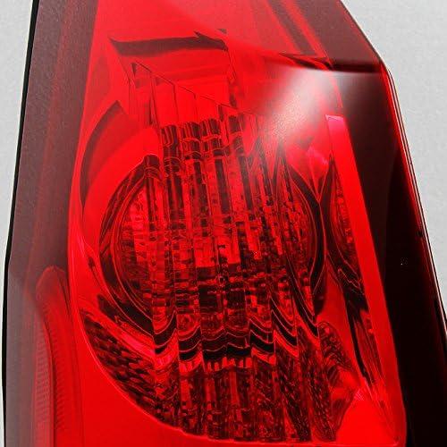 【並行輸入品】AKKON - For Cadillac CTS 4-Door Sedan Red Clear Rear Tail Light Brak_2