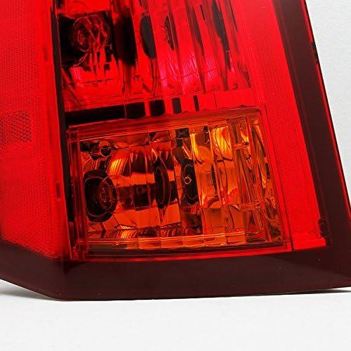 【並行輸入品】AKKON - For Cadillac CTS 4-Door Sedan Red Clear Rear Tail Light Brak_3