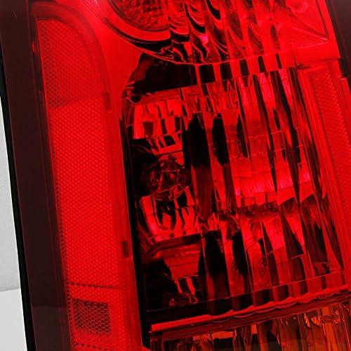 【並行輸入品】AKKON - For Cadillac CTS 4-Door Sedan Red Clear Rear Tail Light Brak_4