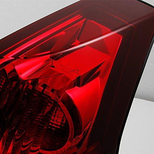 【並行輸入品】AKKON - For Cadillac CTS 4-Door Sedan Red Clear Rear Tail Light Brak_5