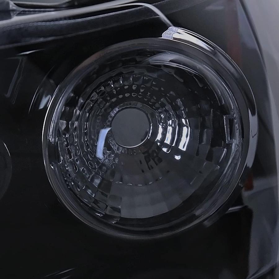 【並行輸入品】SPEC-D TUNING LED デュアルヘイロー 光沢ブラック プロジェクターヘッドライト 1993-1997 トヨタ カローラ 左の画像