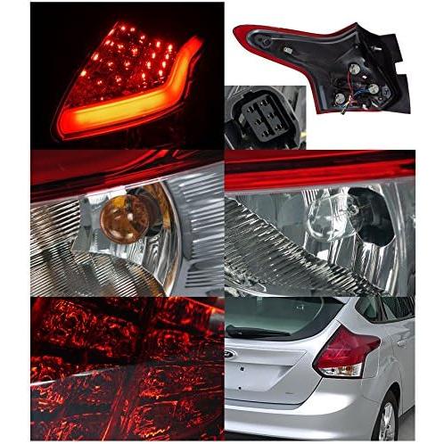 【並行輸入品】Spec-D Tuning LT-FOC125RLED-TM Ford Focus Hatchback Full LED Red Cle_1
