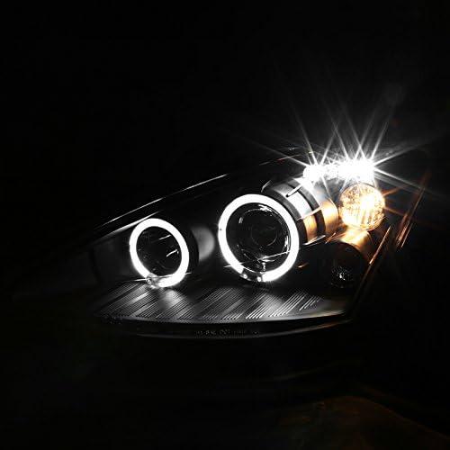 【並行輸入品】Spec-D Tuning 2LHP-FOC00JM-TM フォード フォーカス LED デュアル ヘイロー ブラック プロジェクターヘの画像