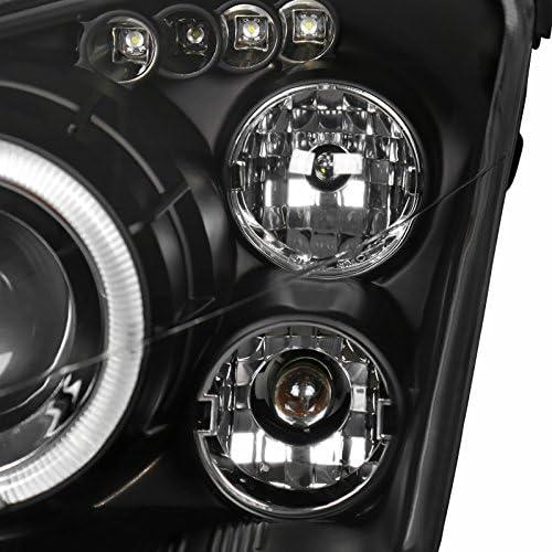 【並行輸入品】Spec-D Tuning 2LHP-FOC00JM-TM フォード フォーカス LED デュアル ヘイロー ブラック プロジェクターヘの画像
