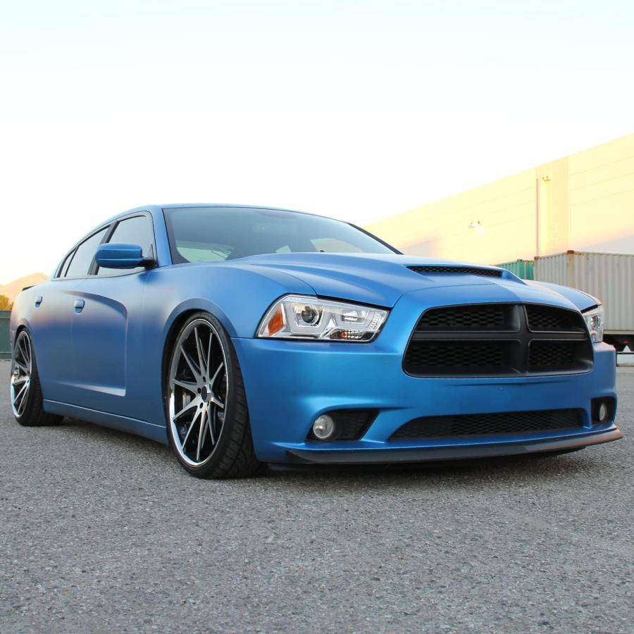 【並行輸入品】Spec-D Tuning クローム LED デュアルヘイロー プロジェクターヘッドライト 2011-2014 Dodge Chargeの画像