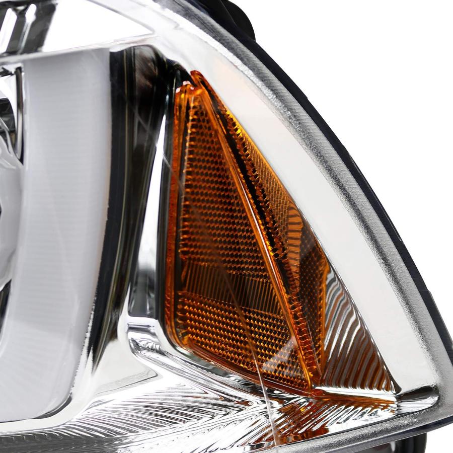 【並行輸入品】Spec-D Tuning クローム LED デュアルヘイロー プロジェクターヘッドライト 2011-2014 Dodge Chargeの画像