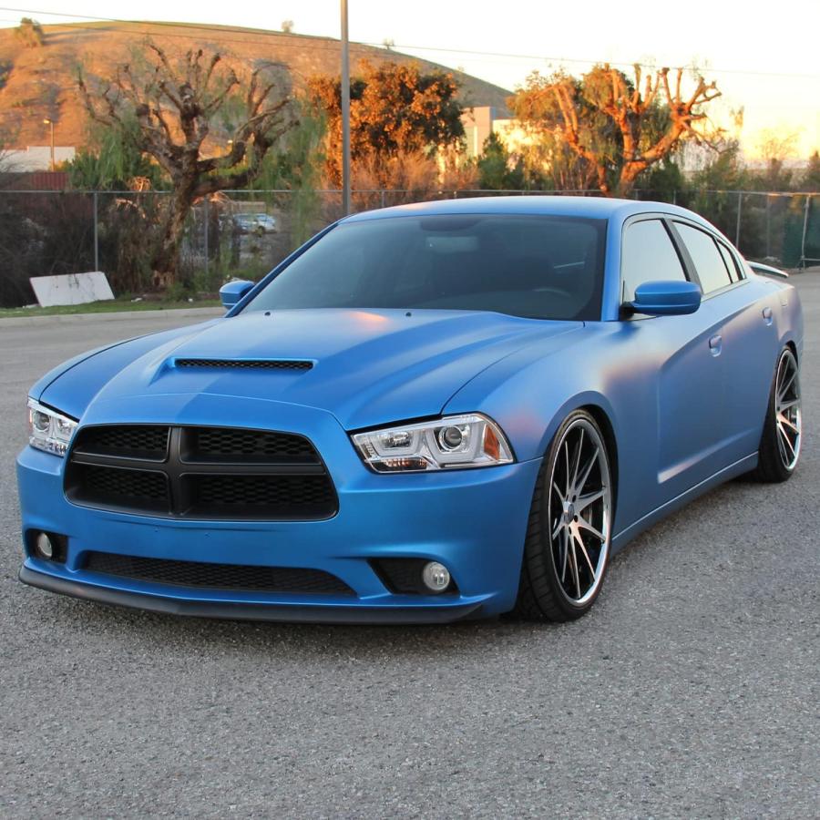【並行輸入品】Spec-D Tuning クローム LED デュアルヘイロー プロジェクターヘッドライト 2011-2014 Dodge Chargeの画像