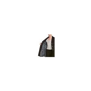 【並行輸入品】Via Spigaレディースシングルブレストプリーツトレンチコート カラー: ブラック Via Spiga Women's Sinの画像
