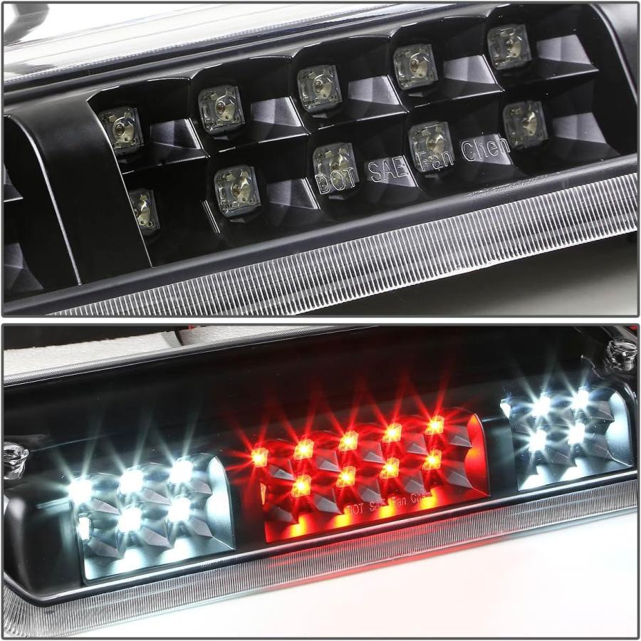 【並行輸入品】ブラック ハウジング 2列 LED 3列 サードテールブレーキライト カーゴランプ 交換用 フォード F150 Lobo Lincolnの画像