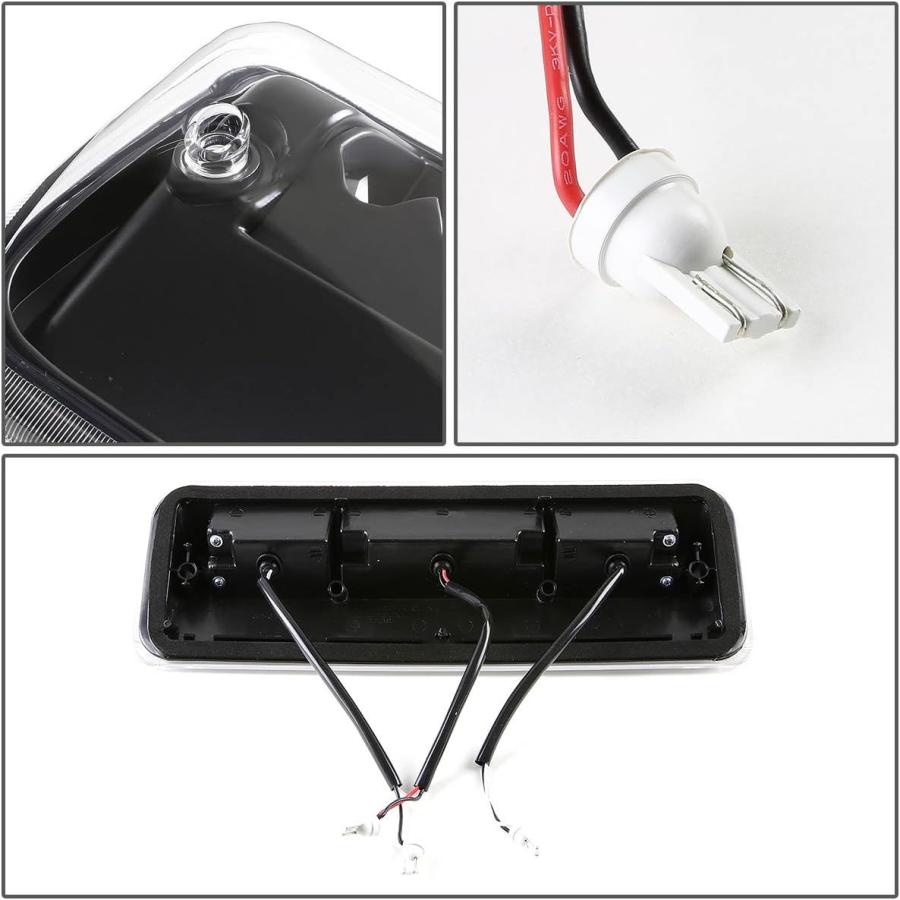 【並行輸入品】ブラック ハウジング 2列 LED 3列 サードテールブレーキライト カーゴランプ 交換用 フォード F150 Lobo Lincolnの画像