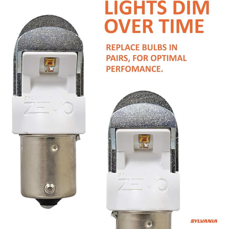 【並行輸入品】SYLVANIA - 1156 ZEVO LED Red Bulb - Bright LED Bulb Ideal for Stop_1