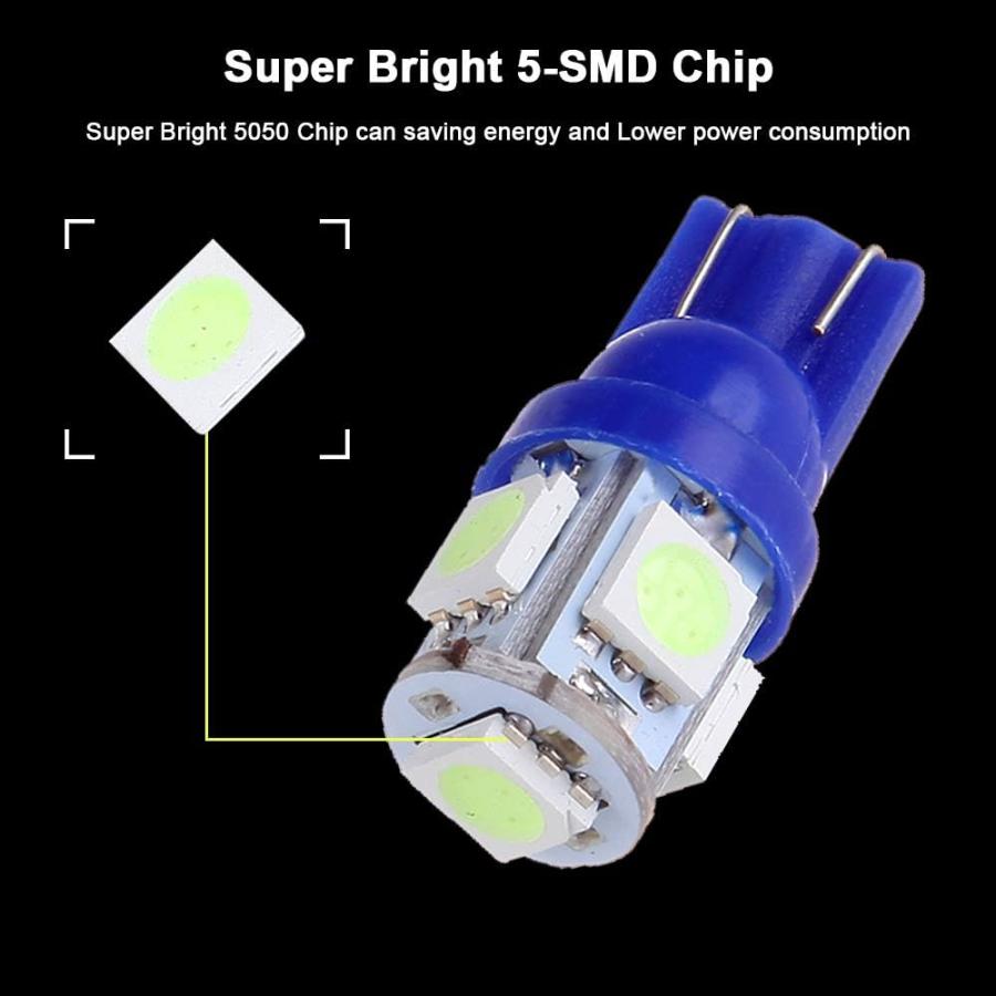 【並行輸入品】cciyu 194 非常に明るいLED電球 5-5050-SMD ダッシュボードゲージ ライト スピードメーター オドメーター タコメー