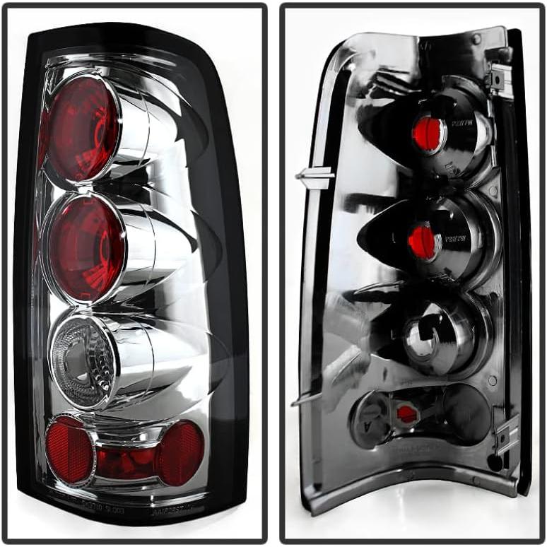 【並行輸入品】Spyder Auto 5001702 Euro Style Tail Lights Chrome/Clearの画像