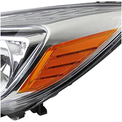 【並行輸入品】Chrome Clear Amber Headlights Head Lamps Made For And Compatible Wit_6