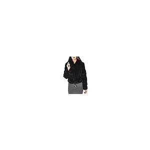 【並行輸入品】Frr OUTERWEAR レディース US サイズ: L カラー: ブラック Frr Fur Jacket   Rex Rabbの画像