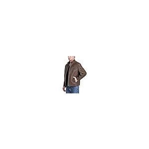 【並行輸入品】BGSD メンズ イーサンダメージ加工 ブラウンレザー オートバイジャケット US サイズ: Large カラー: ブラウン BGの画像
