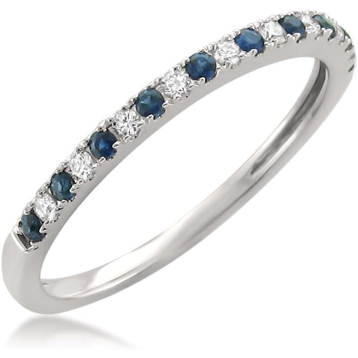 【並行輸入品】La4ve Diamonds 1/4カラット ダイヤモンド パヴェセット 14kt ホワイトゴールド ブライダルウェディングバンドリングの画像