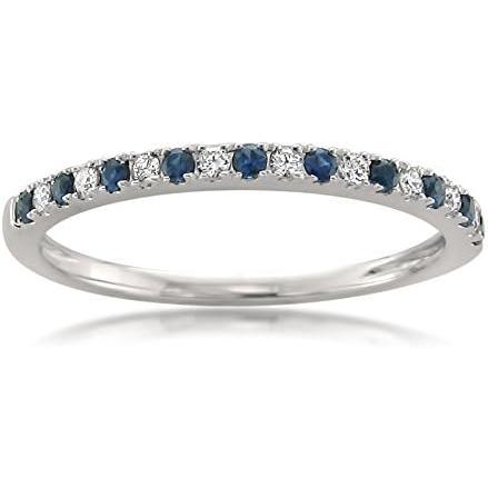 【並行輸入品】La4ve Diamonds 1/4カラット ダイヤモンド パヴェセット 14kt ホワイトゴールド ブライダルウェディングバンドリングの画像
