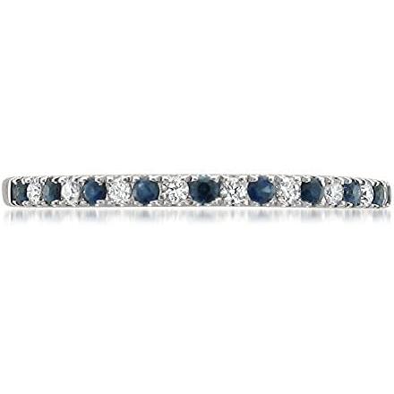 【並行輸入品】La4ve Diamonds 1/4カラット ダイヤモンド パヴェセット 14kt ホワイトゴールド ブライダルウェディングバンドリングの画像