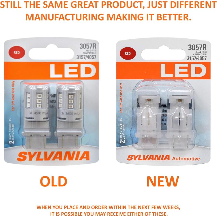【並行輸入品】SYLVANIA - 3057 LED Red Mini Bulb - Bright LED Bulb  Ideal for Stop_4
