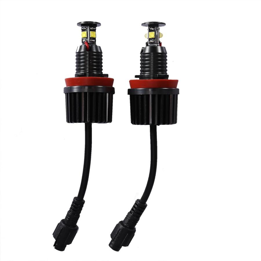 2X LED ANGEL Eyes 80W LED Halo Rings Headlight Bulbs For E60 E61 LCI 2007-UP $64.63 - PicClick AU