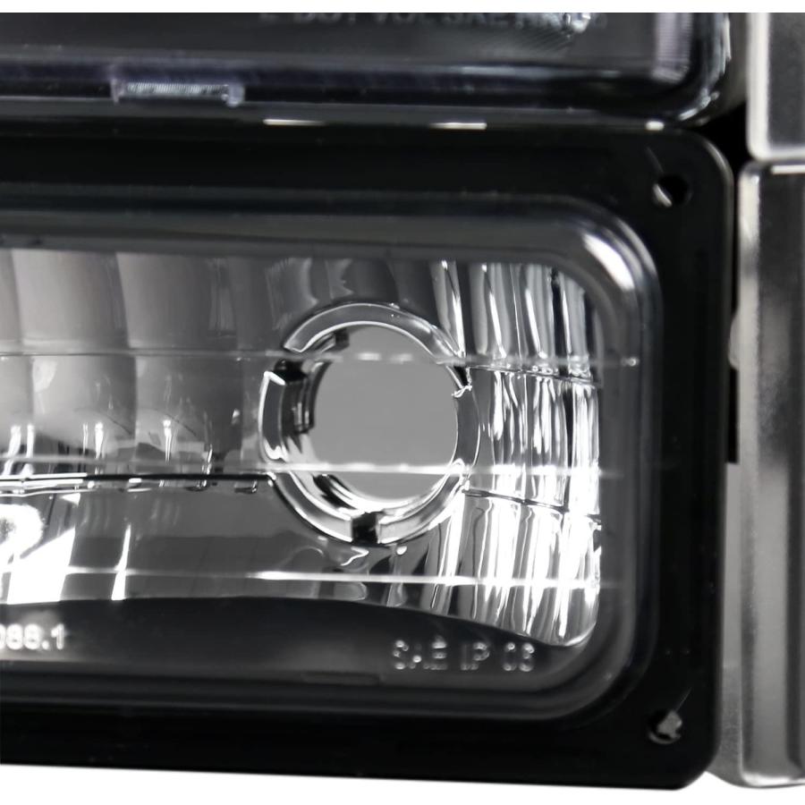 【並行輸入品】Spec-D Tuning 2LBCLH-GMC94JM-SY ブラックヘッドライト(ユーロコーナーバンパーライト付き)の画像